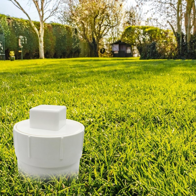 Fitvell 2" PVC Sewer Cleanout Adapter with Plug Pipe Fitting