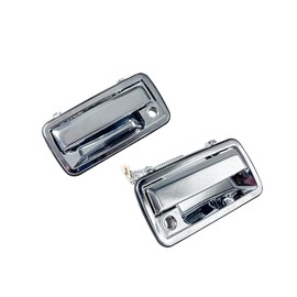 HUYILUN0104 Chrome Half Metal 1 Pair Front Exterior Door Handle Compatible with Chevy S10 Sonoma 1994-2004 Blazer