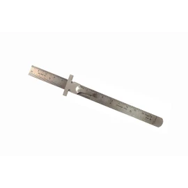 Proops Ruler, Stainless Steel 150mm Rule with Conversion Table, Depth Gauge, and Pocket Clip. (D8061) Free UK Postage