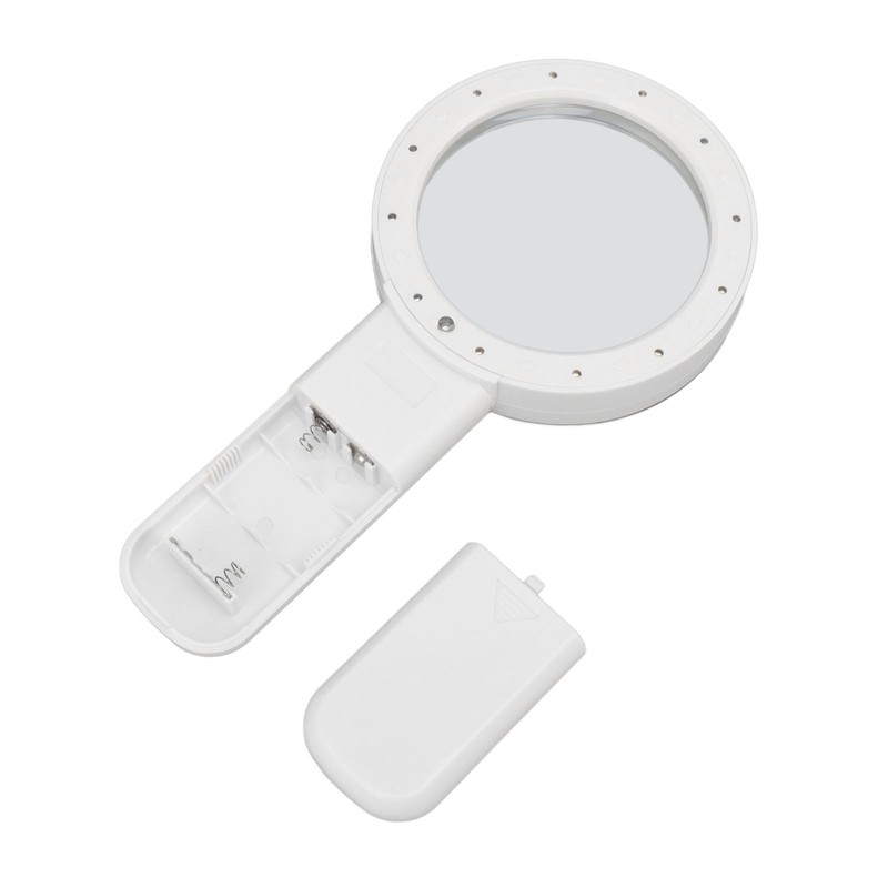 30X Handheld Large Magnifying Glass UV Banknote Inspection Magnifying Glass