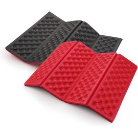 AceCamp 2 Pack Sitting Pad for Backpacking Camping Hiking Outdoor Foam Folding Mat Small Seat Cushion Compact Portable Lightweight Red 2pcs