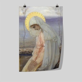 KERAXL Virgin Mary Poster The Marias Picture Virgen De Guadalupe Traditional Catholic Icon Canvas Prints, Madonna Modern Christian Art Home Decor Unframe-style 12x18inch(30x45cm)