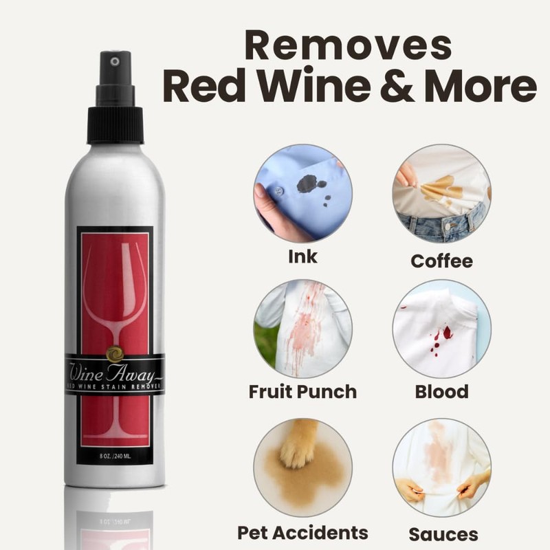 Wine Away Red Wine Stain Remover, Aluminum Signature Collection, 8oz