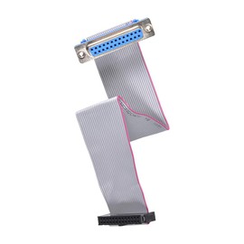 Unifizz 1 Pcs 2.54mm Pitch 20mm Length DB25 Female to FC-26 Female IDC Ribbon Cable Jumper Cable for PC Motherboard 3D Printer LED Display