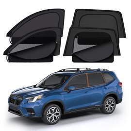 XCBYT Forester Window Sunshades for 2019–2023, Dual Layer Car Window Covers with Breathable Mesh & Blackout Cloth, 99% UV Protection Privacy Curtains for Car Camping, Sleeping & Rest (4 PCS)