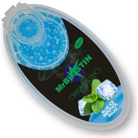 MrBlastin 100 Blue Ice Mint Maxx Crushballs for Filter Insert, 16 Flavours to Choose From, Menthol Mint Crush Balls, Flavoured Capsules, Click on Inserts Beads (Blue Ice Mint)
