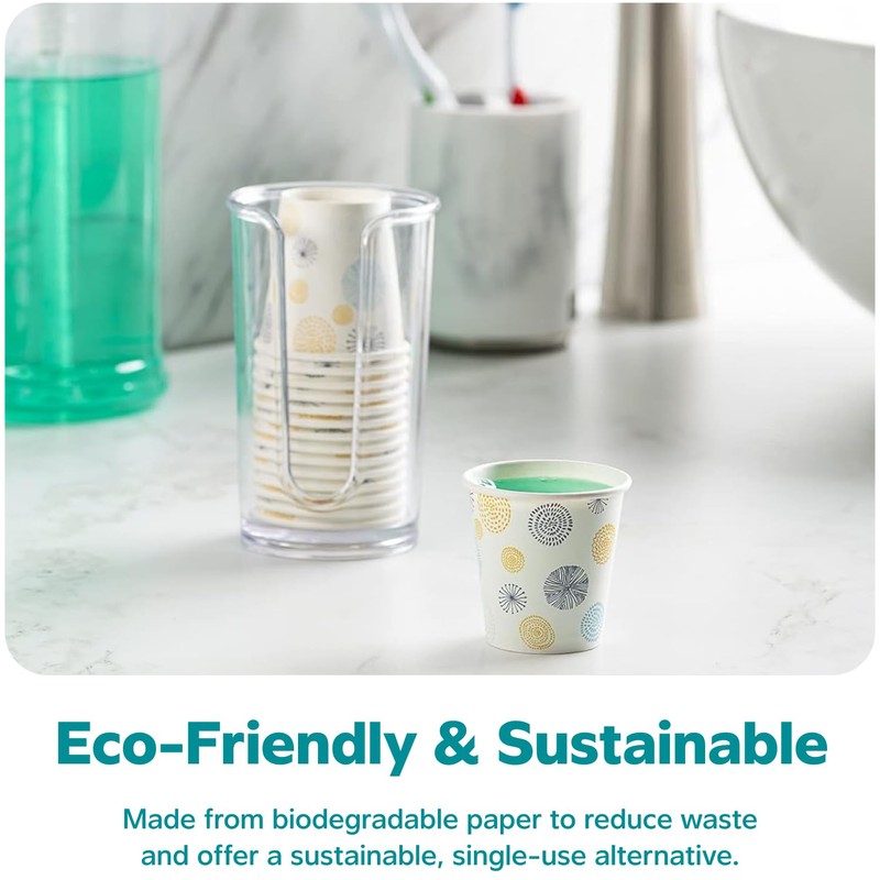 GUSTO [3 oz. - 100 Count Small Paper Cups, Disposable