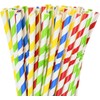 Paper Straws,100 Pcs Paper Drinking Straws for Wedding Party Restaurant