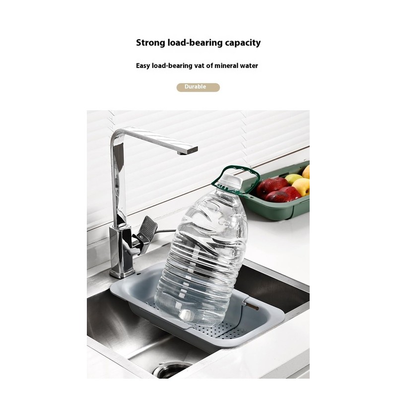 Over the Sink Colander Strainer Basket-Wash Vegetables and Fruits, Drain