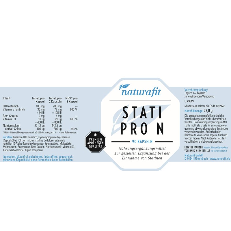 naturafit Stati Pro N Capsules Pack of 90