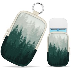 Mcapirivo Forest Scene Hand Sanitizer Spray Case, Hand Sanitizer Holder Zippered Pouch, Cute Fashion Accessory with Snap Hook for Glow Mist and Power Mist 1FL OZ