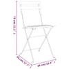 vidaXL Folding Bistro Chairs Set of 4 - Solid Teak