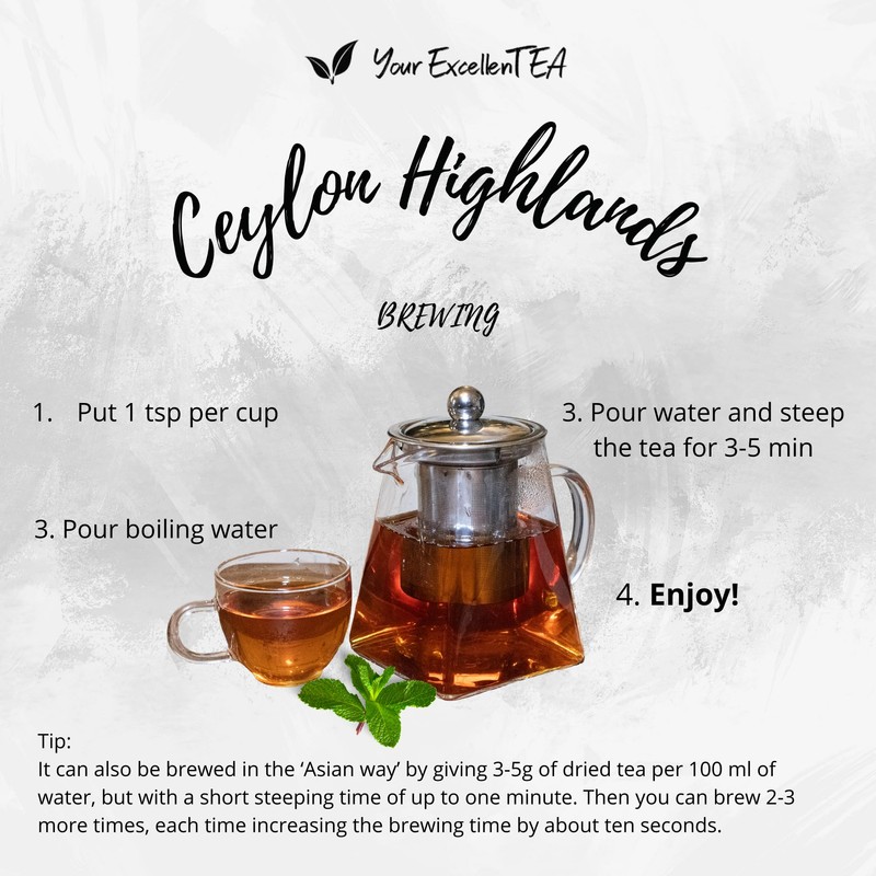 Your ExcellenTEA - Ceylon Highlands Black Loose Leaf Tea from