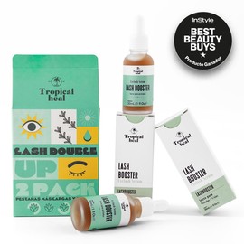 Tropical Heal | Lash Booster | Serum Nutritivo y Alargador de Pestañas y Cejas | Paquete con 2 Unidades de 30 ml
