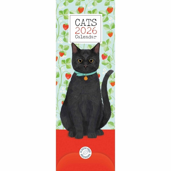 Carousel Worldwide, Cats 2026 Slim Wall Calendar