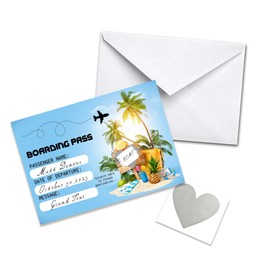 DIY Surprise Holiday Travel Ticket Card Create Your Own Surprise Getaway Card: Scratch to Discover Your Hidden Holiday Destination! Ideal for Valentine's Day, Birthdays, and Anniversaries