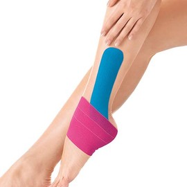 Lifemed - 4 Physio Tapes Pink, Blue, Ankle Joint 2 Sizes - for Optimal Elasticity and Freedom of Movement Pack of 2 (2 x 1 Item)