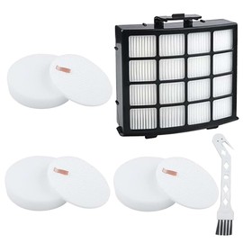 Replacement Filters for Shark Lift-Away Bagless Upright Vacuum NZ850UK NZ860UK AZ912UK, Includes 3 Sponge Filters, 1 HEPA Filter, and 1 Cleaning Brush
