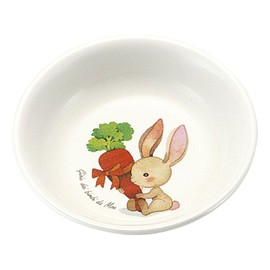 Markei Belli Child D63 BC 3.9 inches (10 cm) Round Dish Rabbit