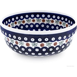 Bunzlauer keramik Original Schüssel mit Innendekor Ø20 cm, 1,5 Liter [Form 3] Dekor 41