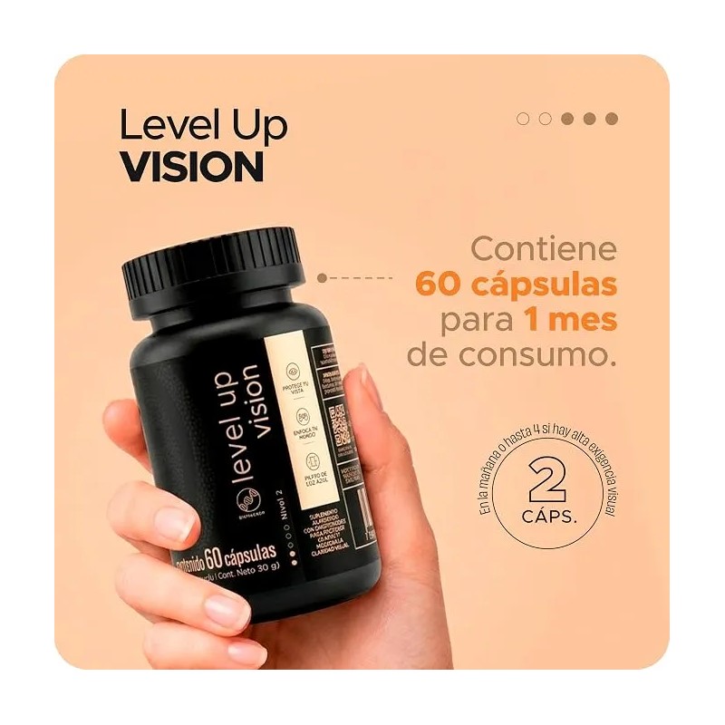 Level Up Vision Luteína, Zeaxantina Y Antioxidantes