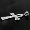 Leilani Hawaiian Jewelry Scroll & Plumeria Carved Cross Pendant Necklace,