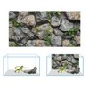 COMSUN 3 Pack Terrarium Background, 30x18 inches Polyester Reptile Background,