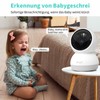 Alaga Security Indoor Cam 3K Indoor Surveillance Camera, WiFi, Swivelling,