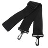Black Laptop Shoulder Strap, Adjustable Bag Strap Replacement with Metal