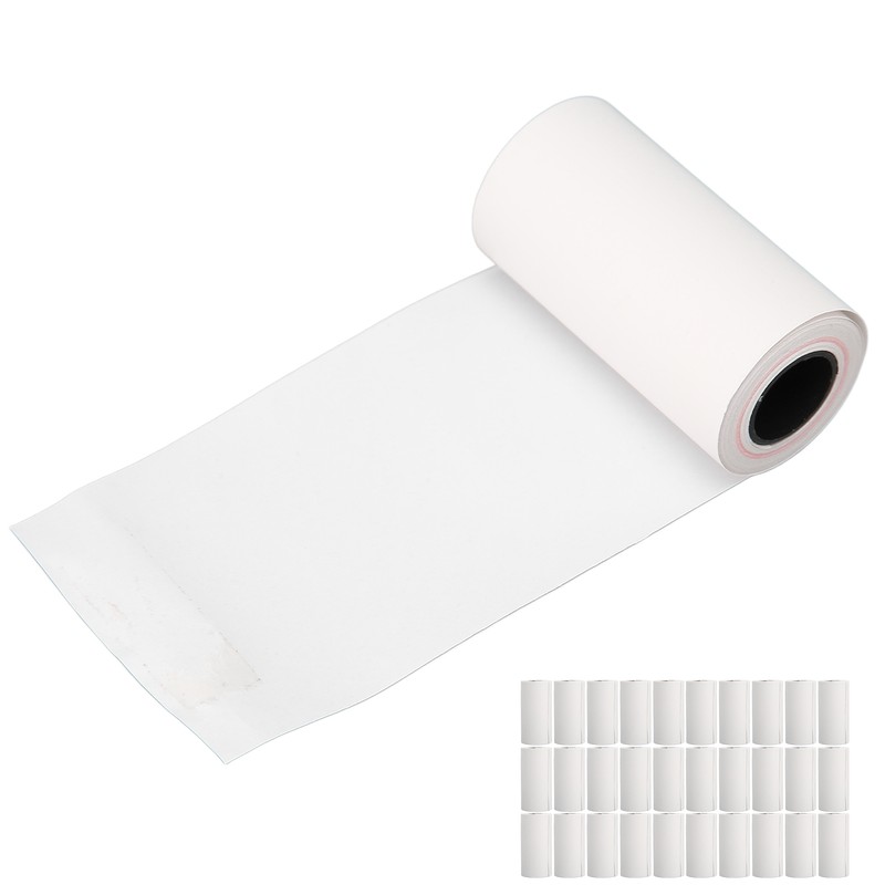 30pcs Thermal Printing Paper 57x30mm Uniform Coating Clear Printing Receipt