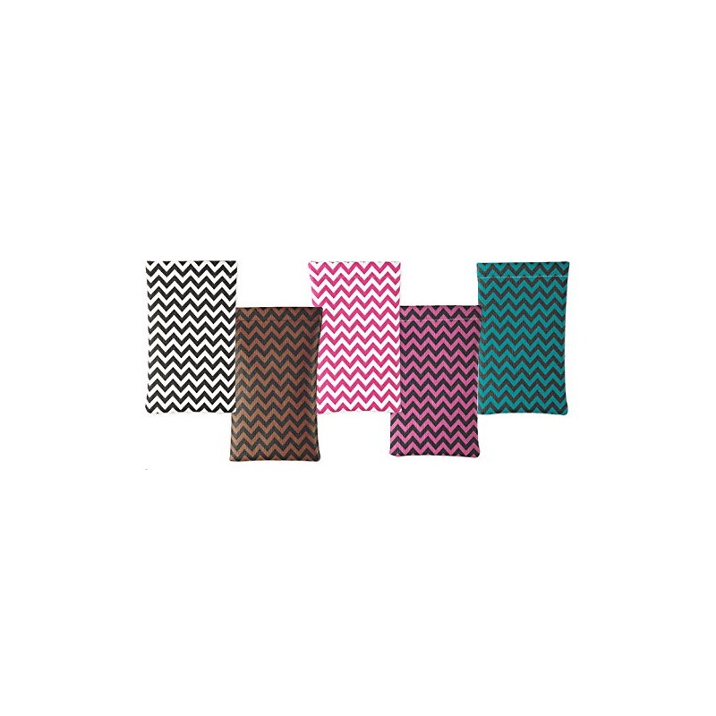 Soft Squeeze Top Slip In Eyeglasses Case And Holder, Chevron