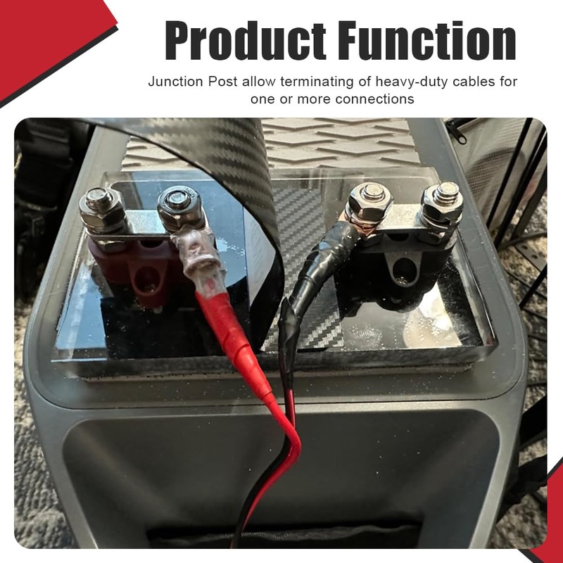 Lyxheth 2PCS Bus Bar 12V 200A Battery Power Distribution Block,