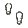 Carabiner Clip Snap Hook Eyelet & Screw Nut 7MM x2