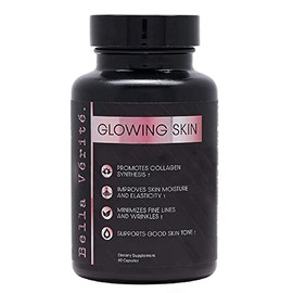 Bella Vérité Glowing Skin Collagen Boosting Complex- Made in USA- Collagen Capsules for Radiant Complexion, Wrinkles & Dryness - Anti-aging Collagen Supplements for Women (60 Capsules)