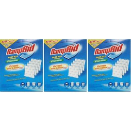 DampRid Easy Fill Moisture Absorber Refill No Scent 42 Oz, 3 Pack