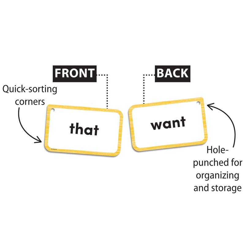 Teacher Created Resources Sight Words Flash Cards - 4 Letter