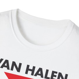 DesignMagnetic Van Halen Band Diver Down Vinyl Album Unisex Softstyle T-Shirt 1984 5150 OU812 - White, L