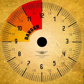 CafePress Pressure Gauge Wall Clock (Ye Old) Unique Decorative 10" Wall Clock