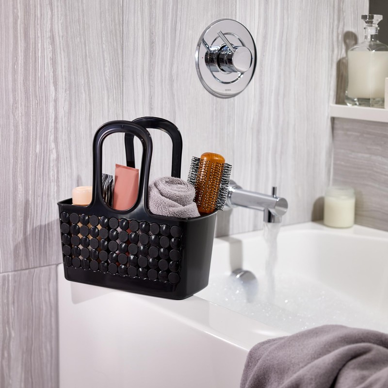 iDesign Portable Shower Tote Caddy for College Dorm or Bathroom,