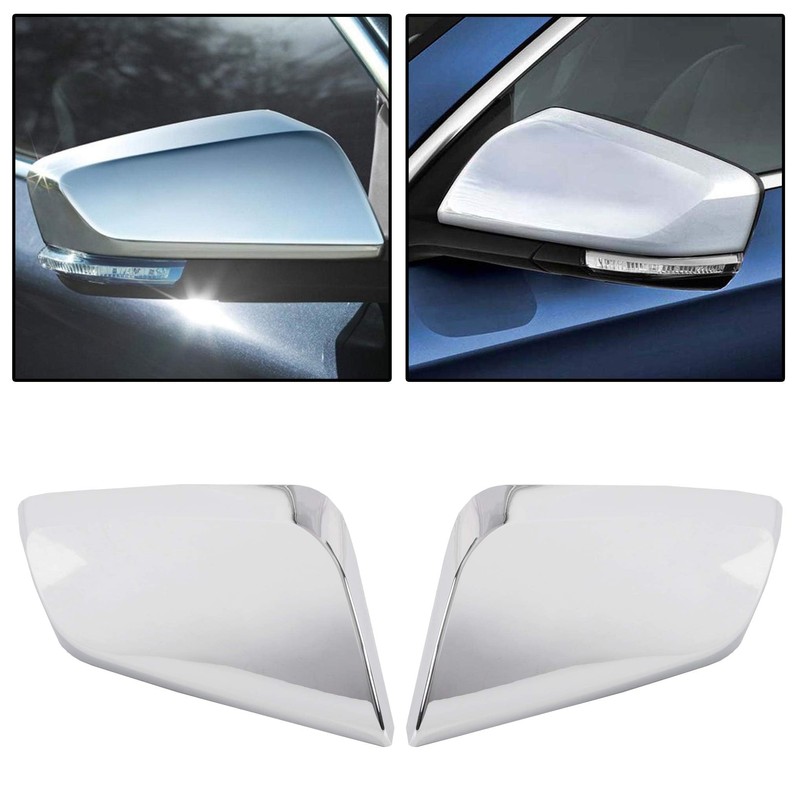 ECOTRIC Mirror Covers Compatible with Impala Overlays Trims Shells Chrome