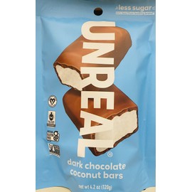 Unreal Dark Chocolate Coconut Mini Bars 4.2 oz ~ 8 Candy bars