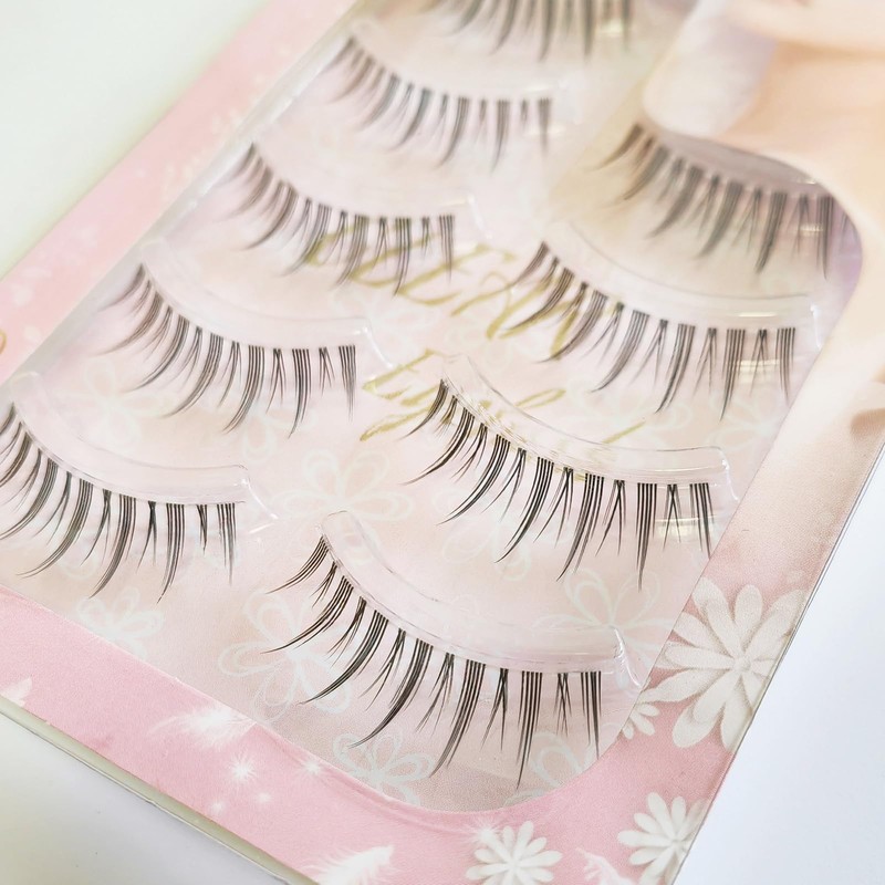 CLEAREYELASH Natural False Eyelashes 3D Matsueku 5 Pairs (D01)