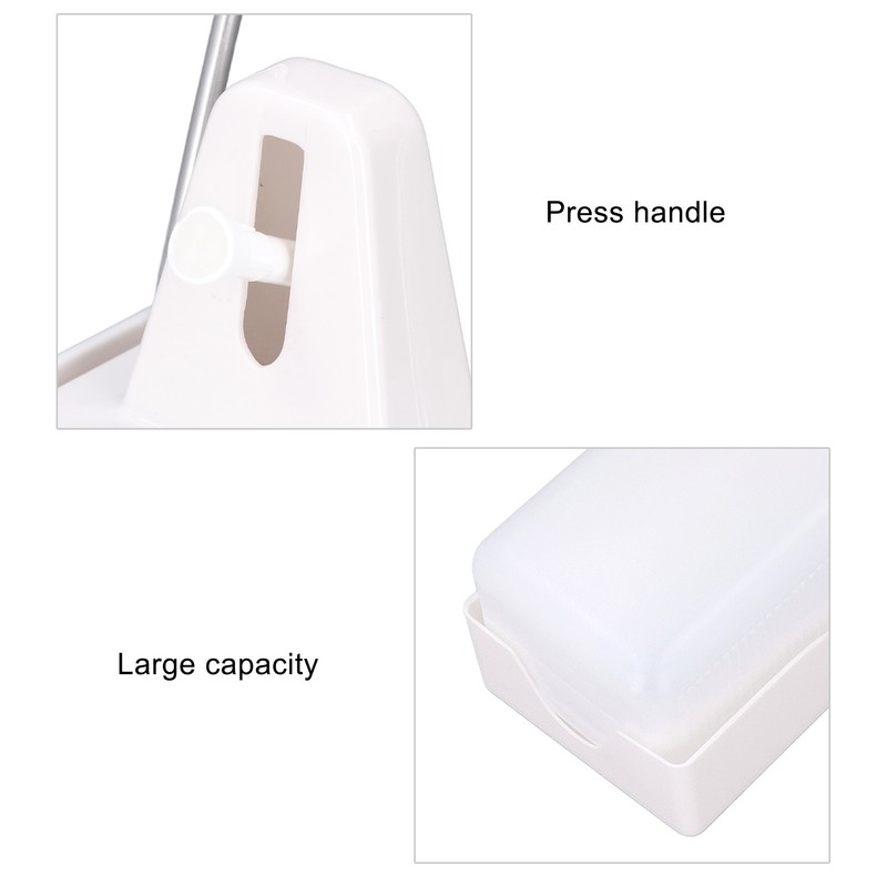 Elbow Press Soap Dispenser 1000ml Large Capacity Wall Mount Toilet
