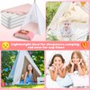 8 Sets Kids Air Mattress Bulk with Fitted Sheet, Pink