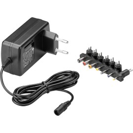 9 Piece 24 V Universal Power Supply with 8 DC Adaptors – Max. 36 W and 1.5 A NTS 1500 24 V EUP