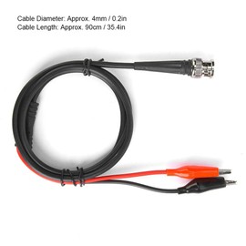 BNC Clip Coaxial Cable Function Signal Generator Test Cable Accessories 90 cm 50 Ω BNC Double Terminal Wire