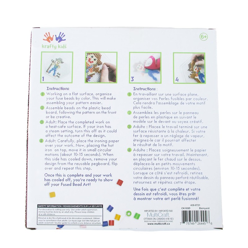 Craft Medley DIY Fused Bead Kit for Classroom, Home Activity