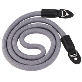 Leftfoto Camera strap for DSLR camera Nylon Climbing Rope Camera Neck Shoulder Strap,100cm.(Grey)