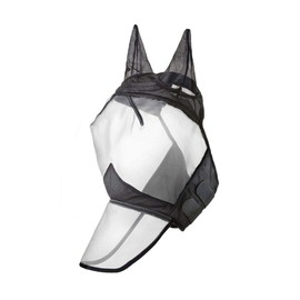 Harrison Howard CareMaster Fly Mask Long Nose with Ears Piano Black