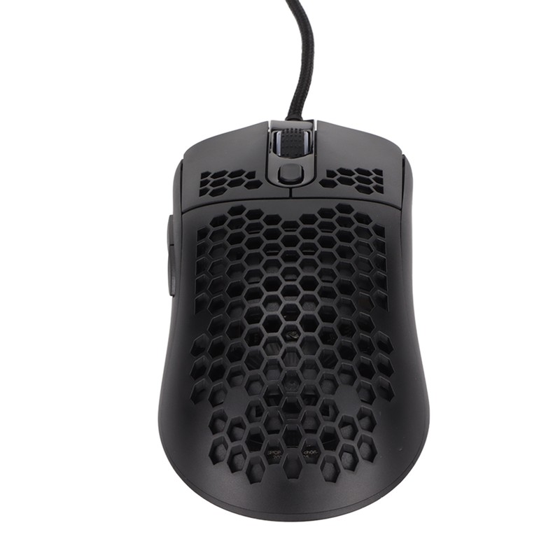 Mechanical Mouse RGB Backlight 6400DPI Ergonomic Honeycomb Usb Wired Gaming